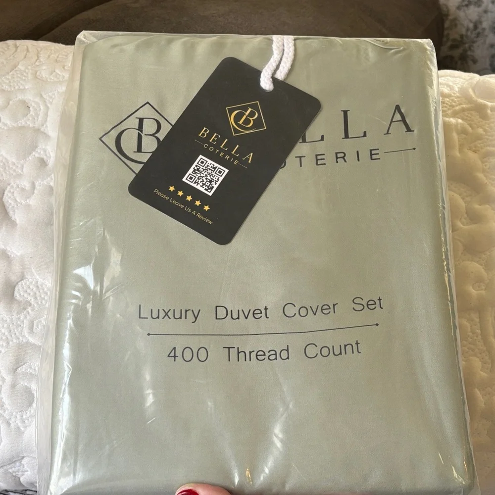 Sage Green Luxury Duvet Cover Set